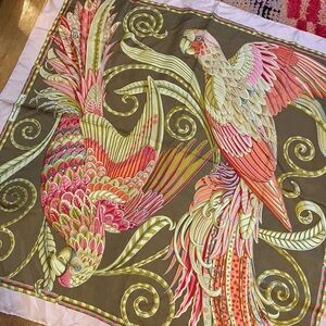 Salvatore Ferragamo Multicolor Silk Scarf Bandana